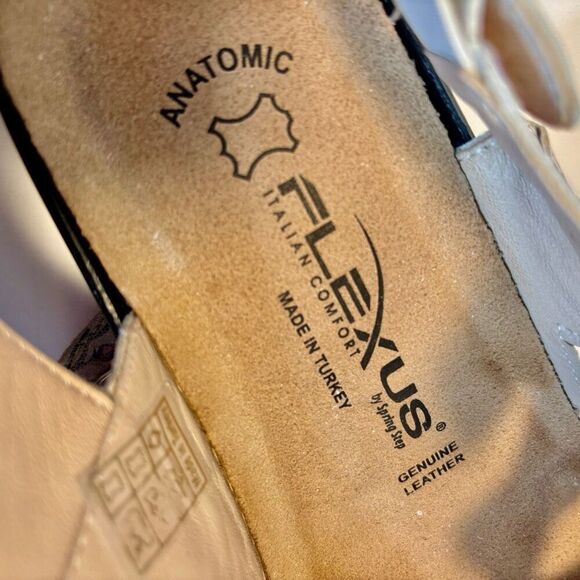 Flexus Acomar floral multi leather sandals EU 39 adjustable comfort casual elega - Picture 7 of 9